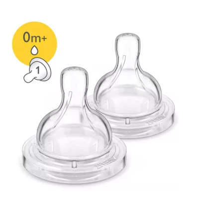 Pezones anticólicos Philips Avent 0m+ SCF421/27 - Flujo para recién nacidos Foto 1 de 4