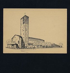 STUTTGART-MÖHRINGEN Katholische Hedwigs-Kirche / Architekt O Müller * AK um 1952