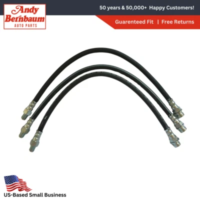 Juego de manguera flexible de freno de rueda delantera y trasera Plymouth 1933-1934. Foto 1 de 4