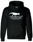 Exercise Motivation Required Mens Hoodie Gym Fitness Funny Lazy Workout