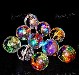 Super Mystic Quatz Balls Gemstone - Mystic Balls Shape Gemstone Multi Colour - Picture 1 of 8