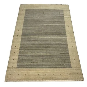 Gabbeh Beige Carpet 100% Wool Lori Handwoven Debbich Handloom 118x178 cm - Picture 1 of 11