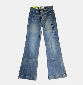 Gap Flare Stretch Jeans Front Pockets Girls 14x29 Slim Denim Cotton Blend NWT - Picture 1 of 12