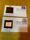 2 U S Postal Sevice Collectible Gold Stamps Glenn Miller & Mommy R We There Yet