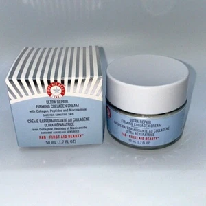 First Aid Beauty Ultra Repair straffende Kollagencreme - 1,7 Unzen volle Größe Neu im Karton Neu - Bild 1 von 1