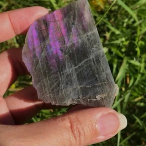 Labradorite Purple Flash Slice Slab Raw Polished - Picture 1 of 9