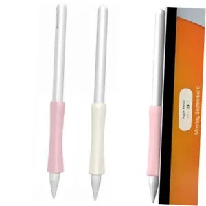 Grip Progettato per Apple Pencil Pro/2a Generazione/Supporto USB-C Rosa,Bianco sporco - Foto 1 di 7