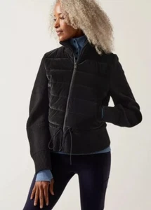 Athleta Hanover Hybrid Jacket BLACK Women's XXS Retail $259 - Picture 1 of 12