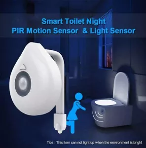 LED-Toiletten-Nachtlicht Automatischer Menschlicher Bewegungssensor Sitzschale - Bild 1 von 6