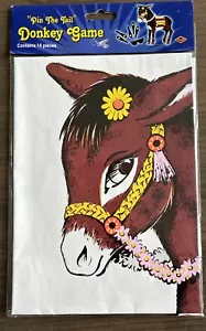 Vintage Beistle Pin The Tail On The Donkey Game 1976 NIP NOS - Picture 1 of 3