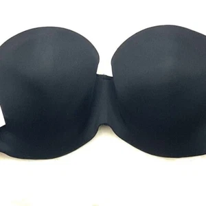 Maidenform Sweet Nothings Perfect Coverage Strapless Bra Womens Size 42C Black - Picture 1 of 5