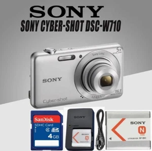 Cámara digital Sony Cyber-shot DSC-W710 alta resolución 16,1 MP 5x zoom óptico - Imagen 1 de 18
