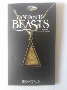 Fantastic Beasts And Where To Find Them MACUSA Charm 20" Necklace Harry Potter - Picture 1 of 1