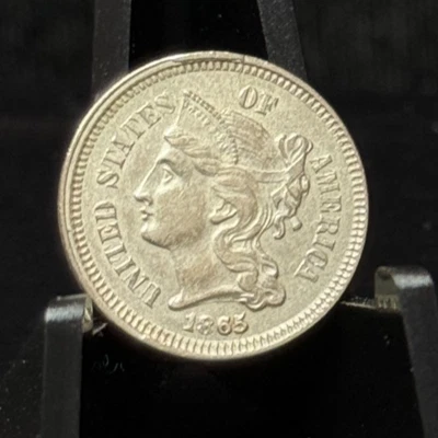 1865 -Three Cent Nickel 3CN Coin - Image 1 of 2