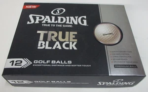 9 x Spalding True Black Golf Balls - New In Box - Picture 1 of 8