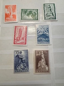 Latvia, Lettland, Sc 193-197; Mi 246-252 MNH/** - Picture 1 of 2