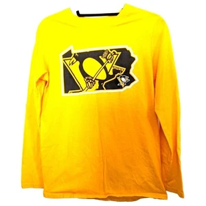 T-shirt manica lunga gialla Fanatics Pittsburgh Penguins taglia small - Foto 1 di 5