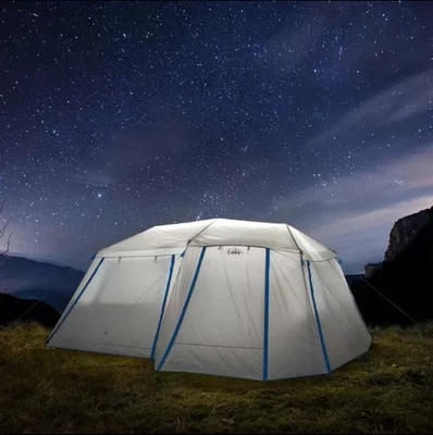 CORE 10 Person LED Lighted Instant Cabin Tent Camping Shelter w/ Built-In Lights - Image 1 of 4