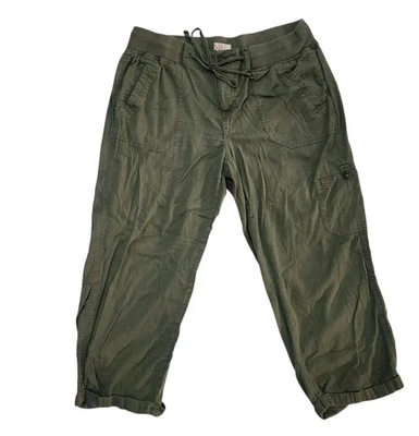 Pantalones capri cargo Kohl's So verde oliva verde oliva talla grande  Foto 1 de 4