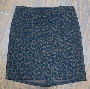 L Worthington Pencil Skirt Leopard Print Size Large - Picture 1 of 3