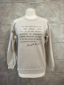 Sudadera para mujer Gildan de mezcla de algodón beige cuello redondo talla S - Imagen 1 de 6