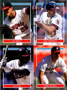 STICKER SET - Anaheim Angels Chicago White Sox Sammy Sosa Jim Abbott R. Ventura - Picture 1 of 1