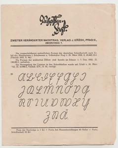 CZECHOSLOVAKIA, OLD TYPOGRAPHY, PILSEN, 1932 - Picture 1 of 6