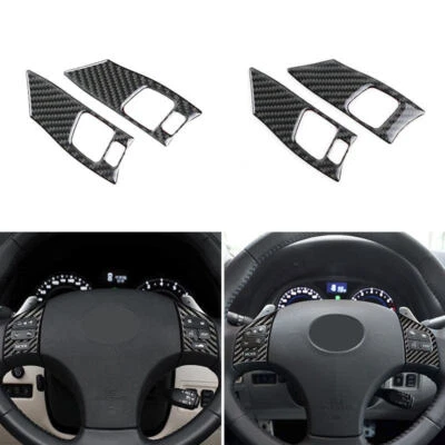 NUEVO Cubierta de botones de volante de fibra de carbono para Lexus IS IS250 300 350C 2006-2012 - Imagen 1 de 4