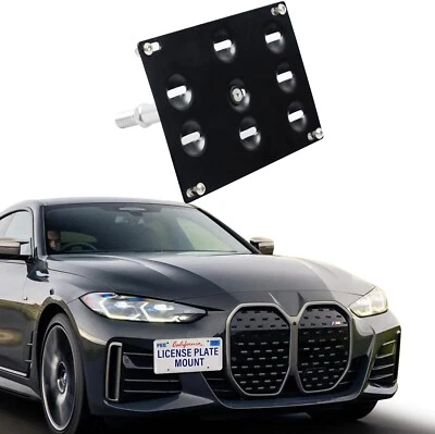 Parachoques delantero para BMW 420i 430i 2021-2025 gancho de remolque montaje de soporte de matrícula Foto 1 de 4