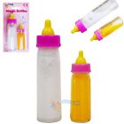 'New Born Baby Doll Magic Milk Bottle Set Of 2 Dolls Feeding Set Girls Toy