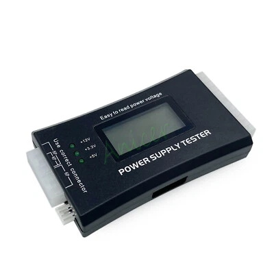 PC 20/24 pin 4/6/8 pin ATX SATA HDD Floppy LED LCD Power Supply Voltage Tester - Image 1 of 4