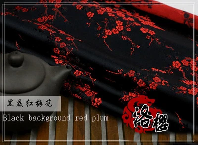 Disfraz Damasco Grueso Vestido Batas Qipao Ropa Kimono Satén Ciruela Brocado Telas Foto 1 de 4