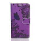 Handy Tasche Case book fr Sony Xperia Z1 Compact / Handytasche butterfly purple