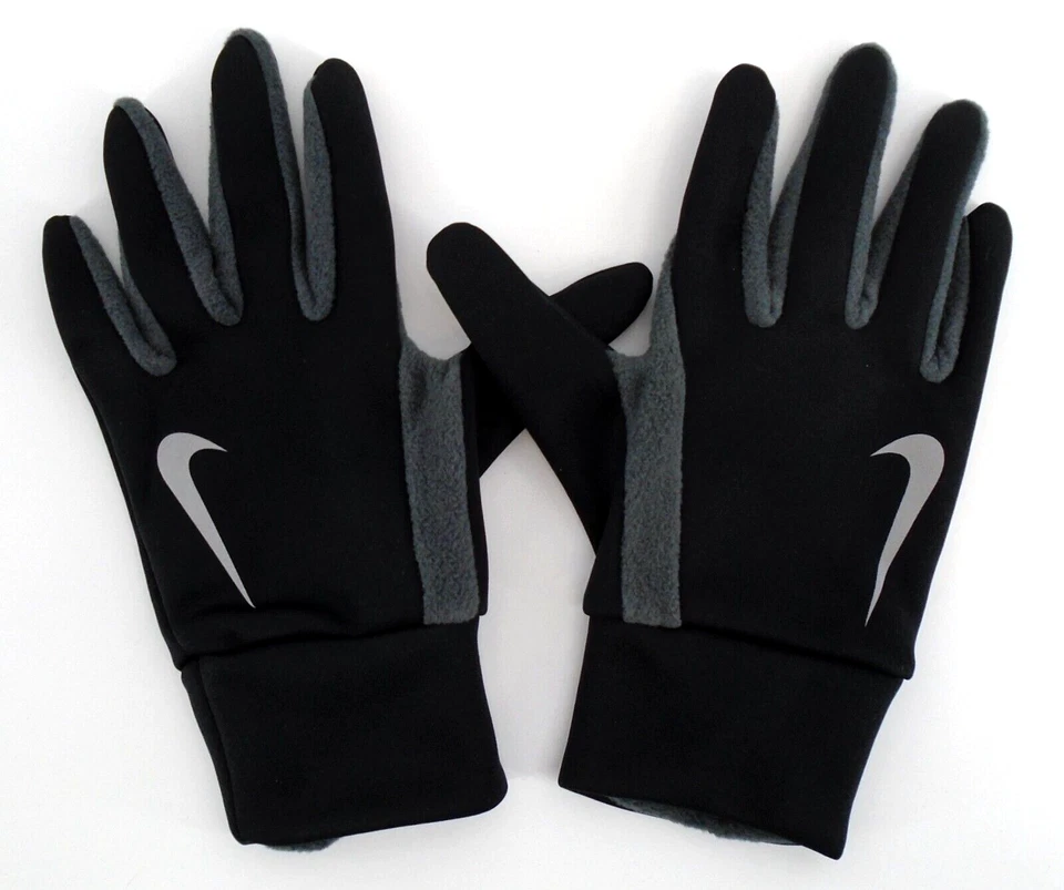 Guantes térmicos Nike para hombre adulto S/M para correr negros/plateados Foto 1 de 4