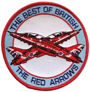 Insignia parche bordado flechas rojas de la Royal Air Force - LICENCIA MOD - Imagen 1 de 5