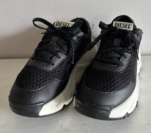 Diesel S-Herby Lc Womens Black Leather Lace Up Lifestyle Sneakers Shoes Size 9 - Bild 1 von 24