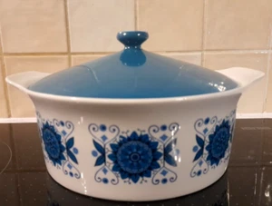VINTAGE RETRO C1970s JOHNSON BROTHERS "ENGADINE" FLORAL PATTERN LIDDED TUREEN - Picture 1 of 4