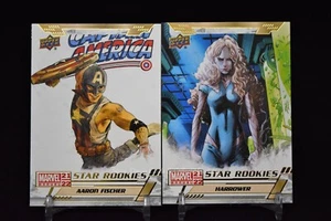 2021-22 Upper Deck Marvel Annual Star Rookies Aaron F./Harrower (2 card lot) - Picture 1 of 2
