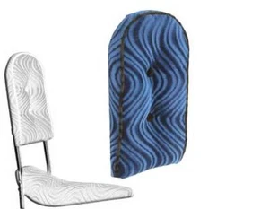 NEW! SISSY BAR BACK CUSHION VELOUR BLUE. - Picture 1 of 1