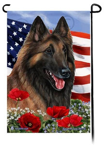Patriotische Blumen Garten Flagge - Mahagoni Belgische Tervuren - Bild 1 von 1