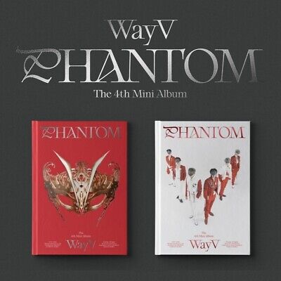 K-POP WayV 4th Mini Album [Phantom] 2Ver SET CD+112p Book+P.Card+Envelope+B.Mark • 50.50$