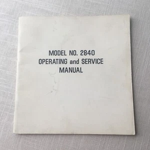 Libro de instrucciones manual de operación y servicio de máquina de coser Viking modelo 2840 - Imagen 1 de 9