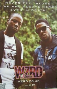 KID CUDI WZRD 2012 Double Sided Promotional Poster New Old Stock Flawless