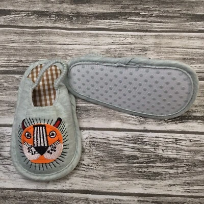 Zapatillas suaves tigre cuna bebé bebé zapatos talla 9-12M animal gris naranja nuevas Foto 1 de 4