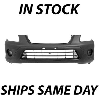 NEW Textured Black Front Bumper Cover Fascia for 2005 2006 Honda CRV CR-V EX LX Foto 1 de 4
