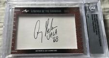 Gary Beban & Johnny Lattner 2013 Leaf Gridiron Legends Cut Signature 1/1 Heisman