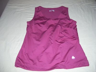 Sujetador deportivo sin mangas Jockey para mujer talla S rosa con sobrepelliz cuello elástico Foto 1 de 4