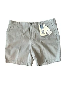 Dockers Mens Shorts Perfect Short 8" Inseam Flat Front Sz 40 Security Pocket NWT - Picture 1 of 7