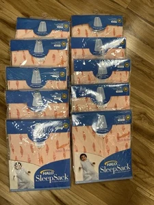 Halo sleepsack, 100% cotton, Medium 6-12 Mo pink feathers NEW Bulk Lot Of Ten - Picture 1 of 3