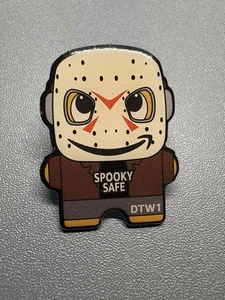 Amazon Peccy Pinbacks Exclusive DTW1 Jason Spooky Safe Halloween Hard Worker Fun - Picture 1 of 5